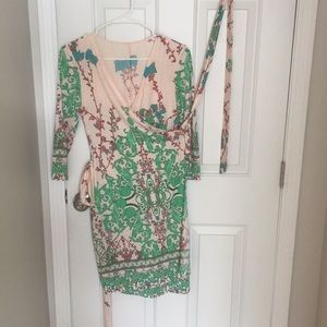 Wrap dress. Similar to DVF pattern. Wore once